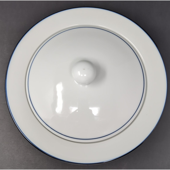 Dansk Concerto Allegro Blue Covered Casserole 1.5 Quarts Wide Band Base Japan - Picture 3 of 9